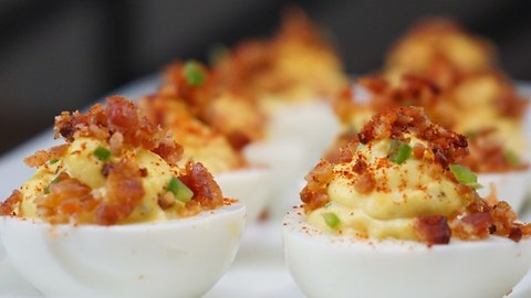 Bacon Jalapeno Deviled Eggs