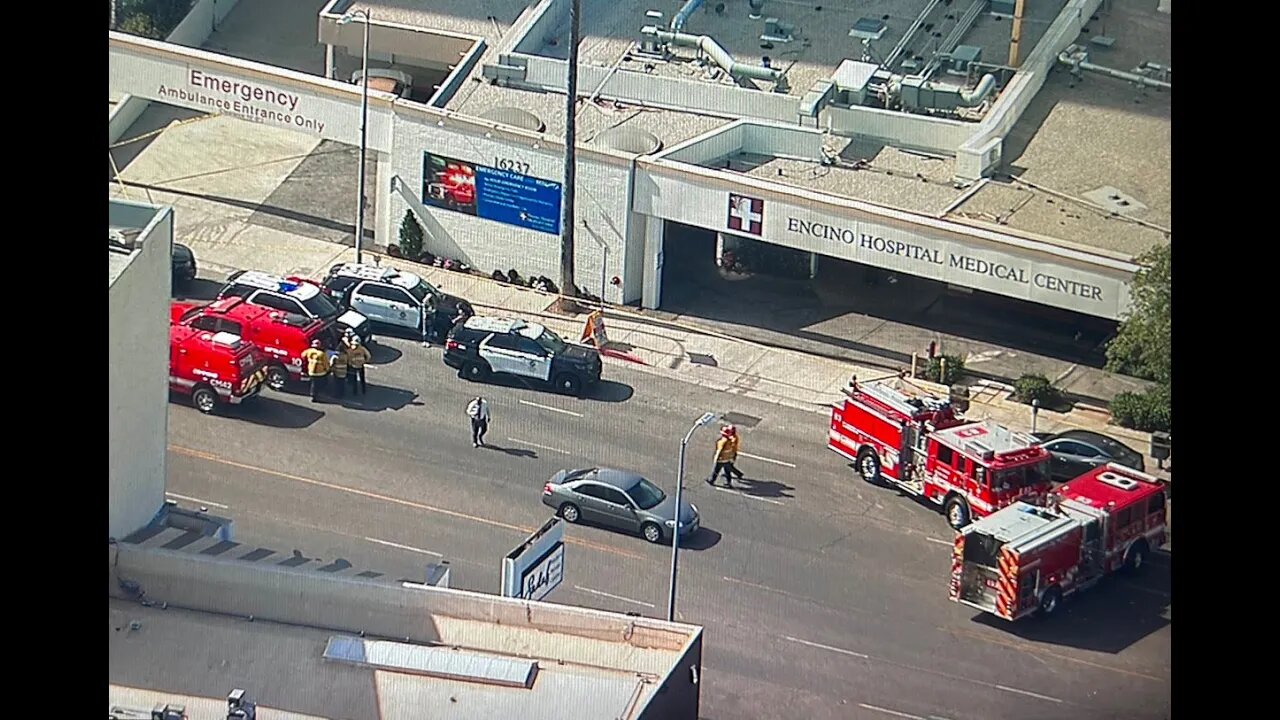 3 stabbed at hospital in Encino, suspect remains barricaded inside