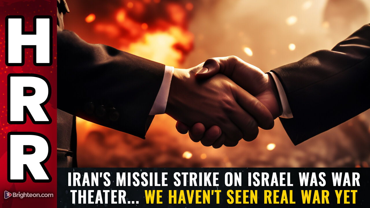 Iran's missile strike on Israel was WAR THEATER...