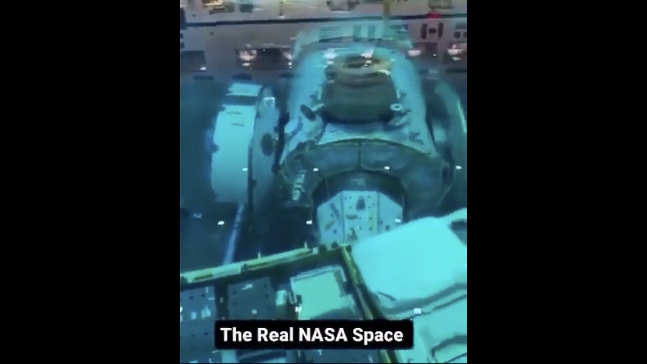 Here’s your space station underwater so it looks like they are floating in space