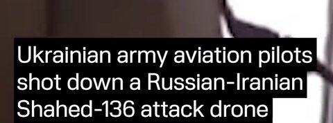 Ukrainian Attack Helicopter 🚁 Shoots Down Plan Z Russian Drone.