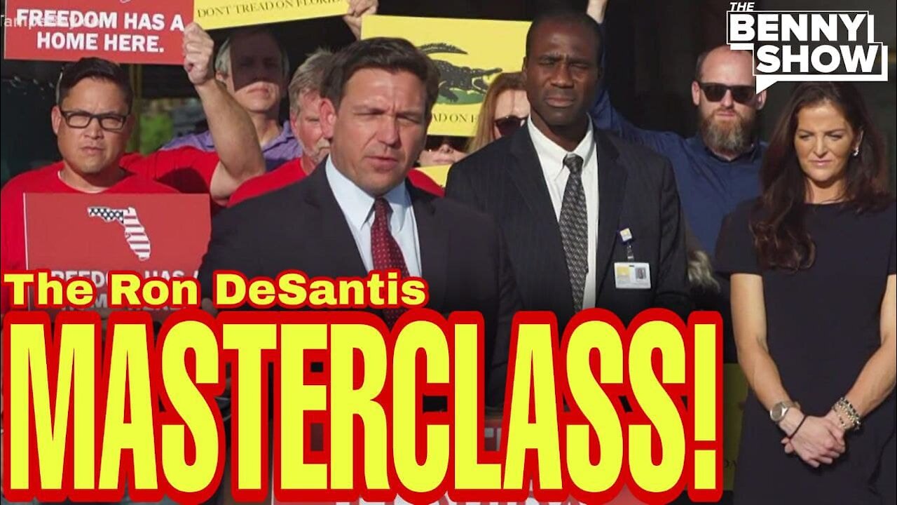 DESANTIS GIVES A MASTERCLASS ON WHAT IT MEANS TO BE A REPUBLICAN TO LIB REPORTER | CROWD RESPONSE 🔥