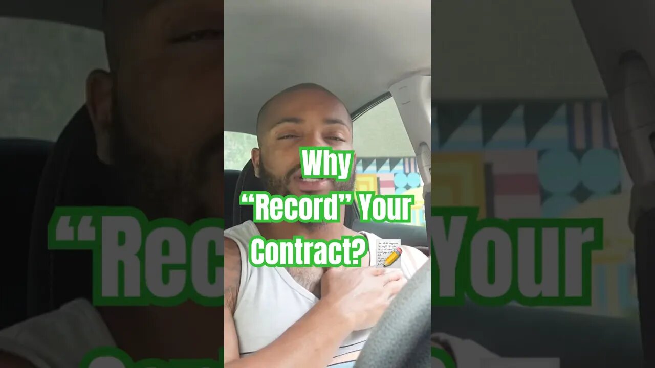 Why “Record” Your Contract 📝 with Seller? #Get2Steppin w/S2