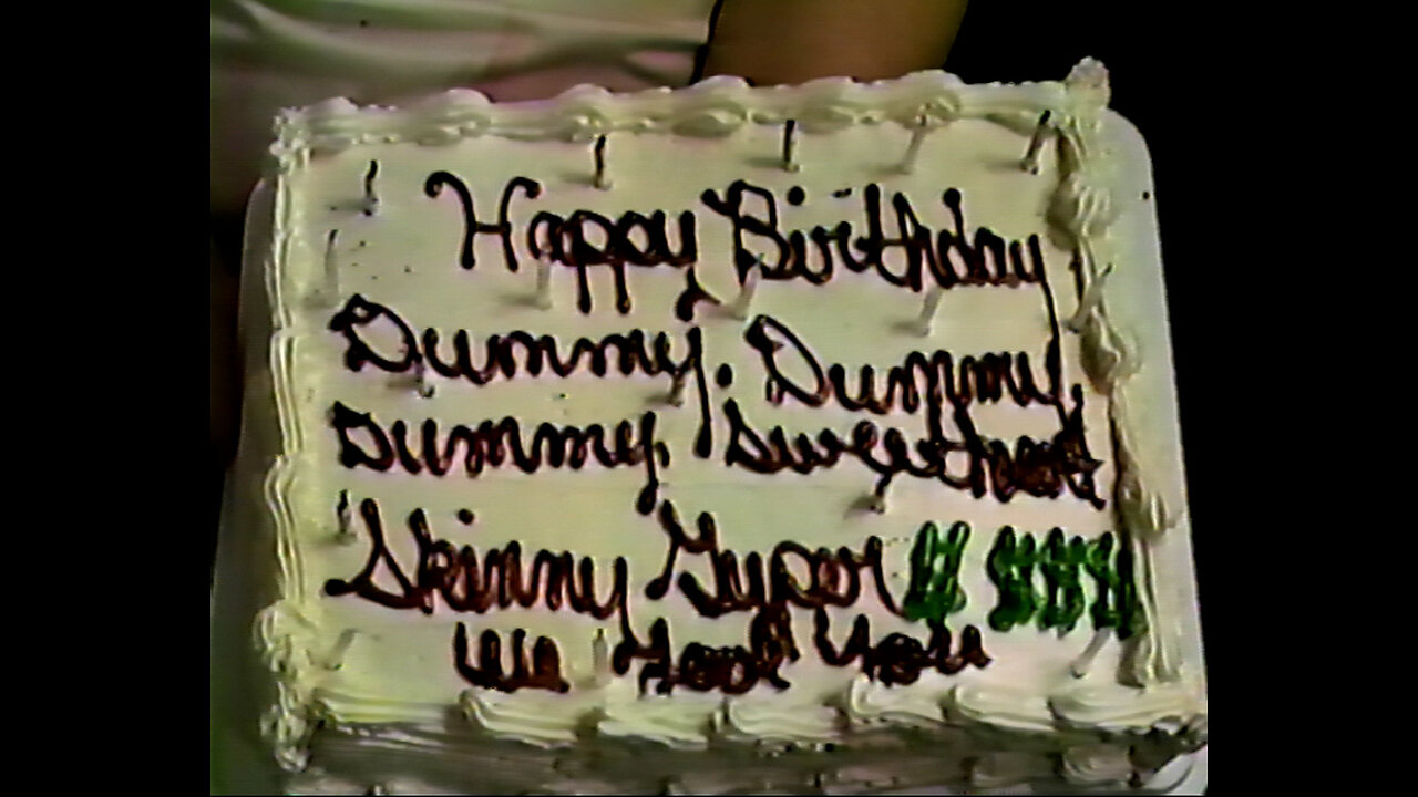 1987 - "Dummy" Gets a Watch at His Birthday Celebration