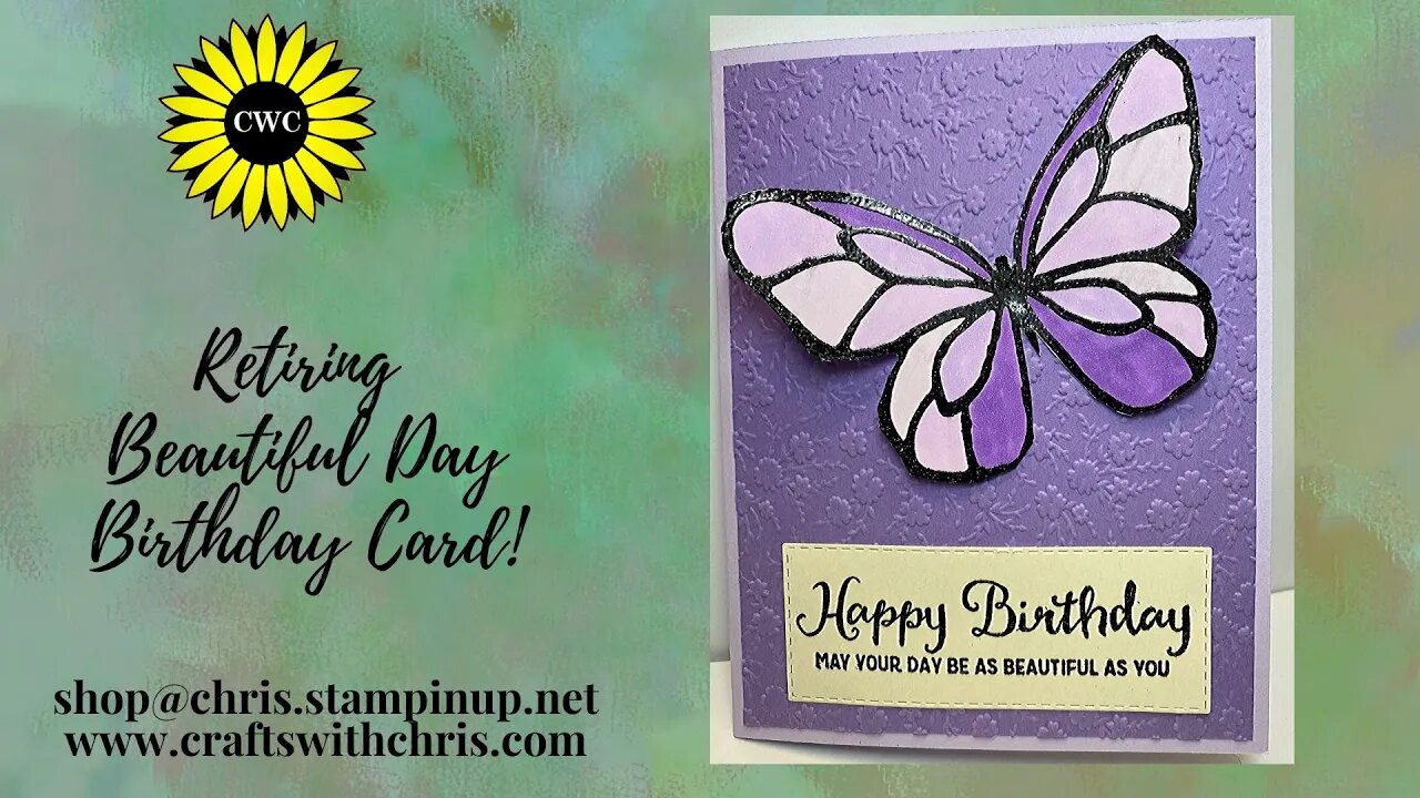 DIY Birthday Card using Beautiful Day from Stampin' Up!