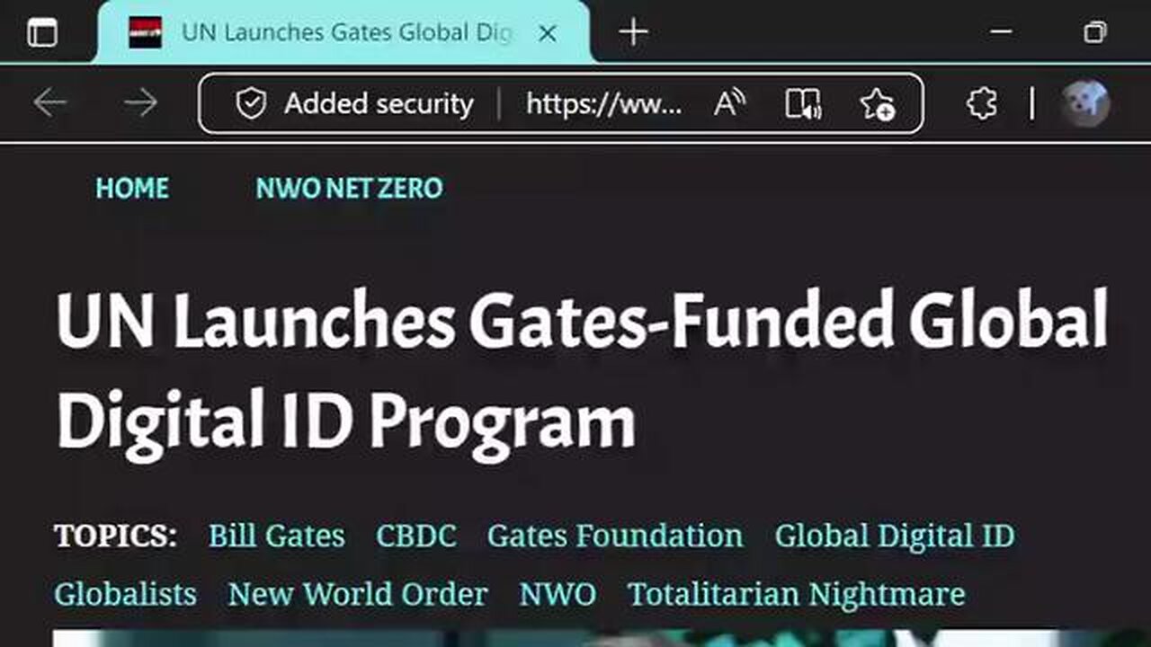 UN LAUNCHES GATES-FUNDED GLOBAL DIGITAL ID PROGRAM