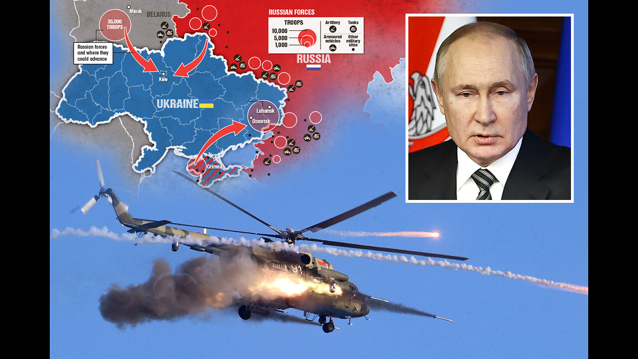 Russia Ukraine: Russian Combat Helicopters & Missiles