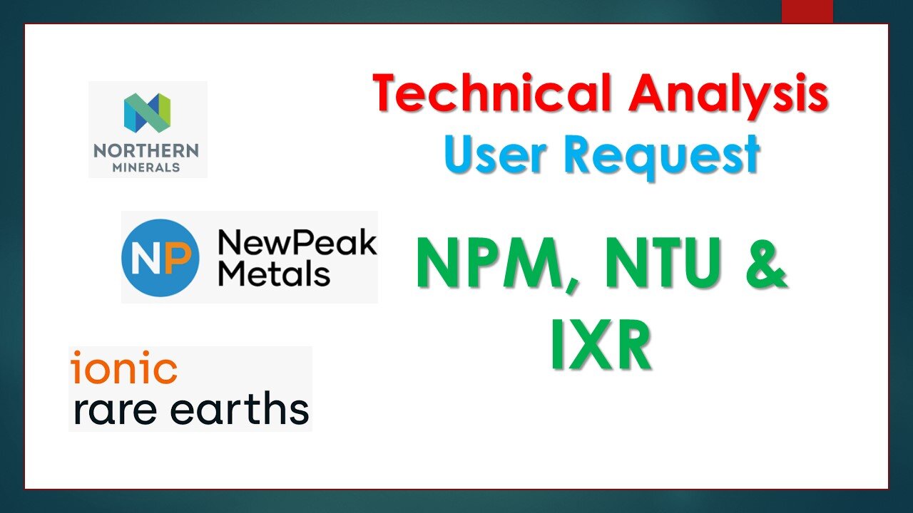 Ionic Rare Earths, Newpeak metals, Northern minerals analysis User request