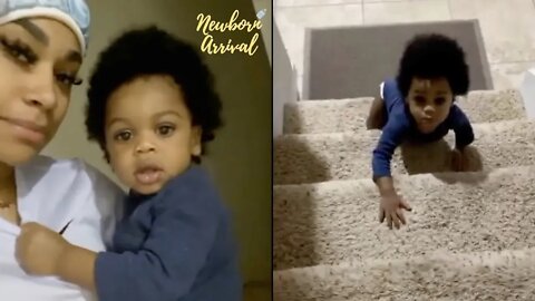 NBA Youngboy & Jania Son Kacey Can Climb Stairs! 👶🏽