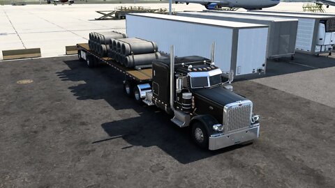 ATS Gameplay | Peterbilt 389 | Denver CO to Raton NM | Concrete Tubes 33,400lb