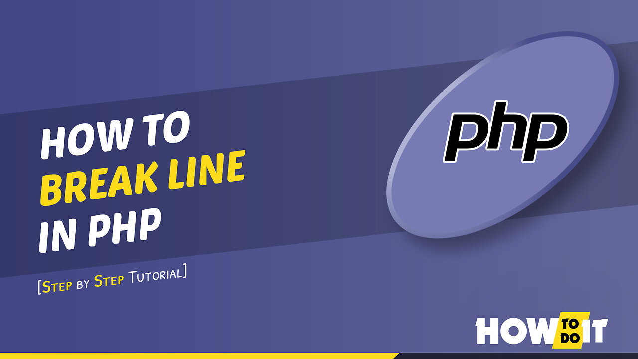 How to break line in php