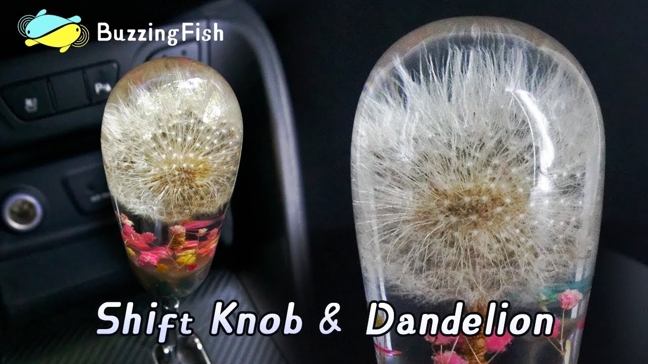 Making a Dandelion Resin Shift Knob - Resin Art