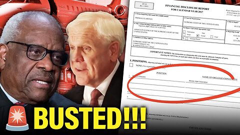Justice Thomas CAUGHT in MILLION DOLLAR Criminal Fraud