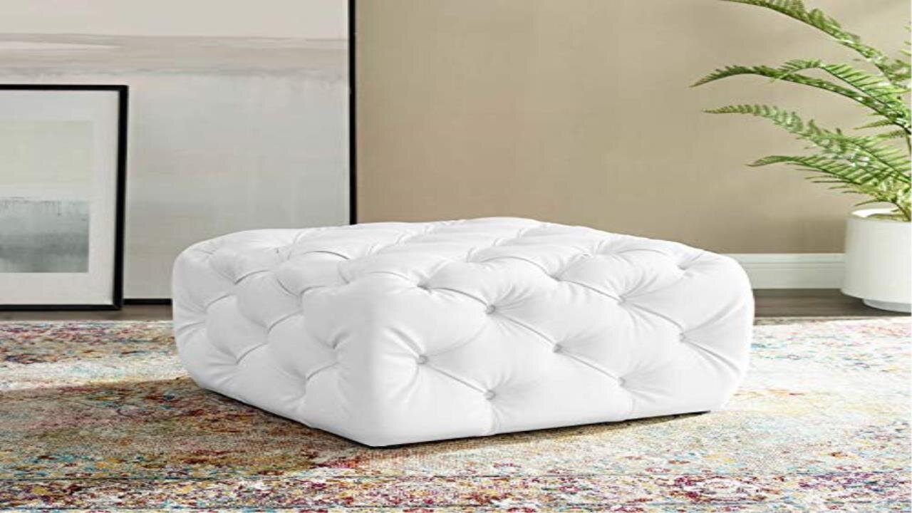 Modway Anthem Tufted Leather Ottoman Review