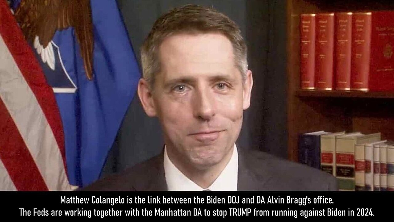 Colangelo Is Link Between Biden DOJ & Bragg