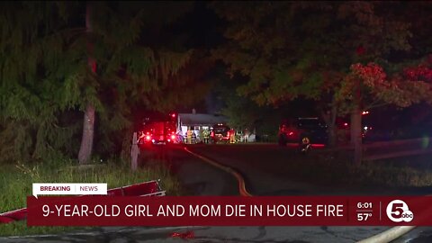 9-year-old girl, mom dies after Geauga County house fire