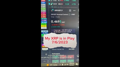 July 6, 2023- My #XRP is on play