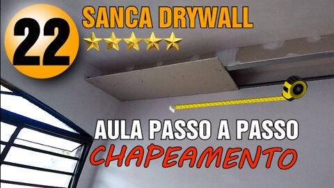 COMO FAZER SANCA DE DRYWALL Aula 22