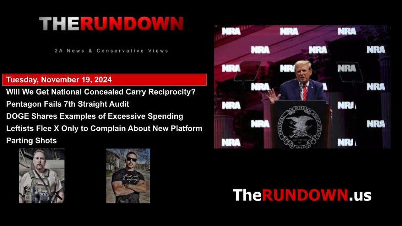 #823 - Will 2nd Trump Presidency Result in National Concealed Carry Reciprocity?