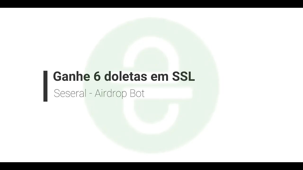 Finalizado - Airdrop - Seseral - $6 doletas pra Tu