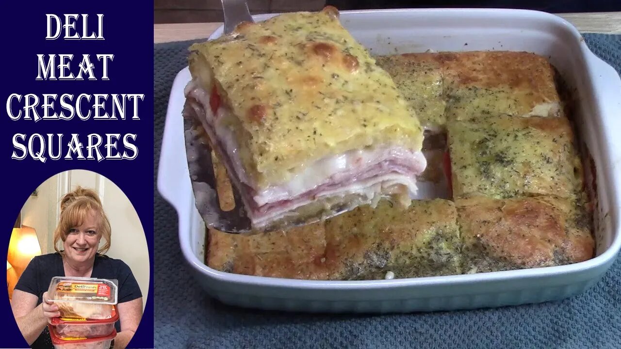 Easy Sandwich Ideas | DELI MEAT CRESCENT SQUARES