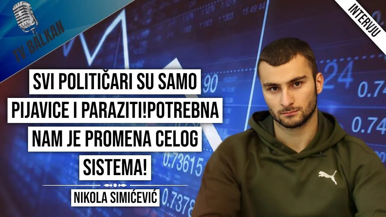 Nikola Simićević-Svi političari su samo marionete!Potrebna nam je promena celog sistema!