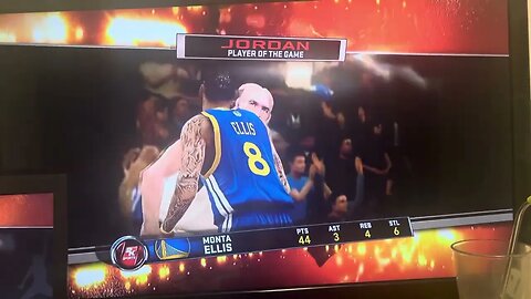 Monta Ellis (NBA 2K12) Create a legend. 44 points, 6 Steals vs Mavs. Player of the game.