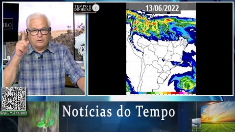 Previsão do tempo mostra chuva forte no sul e nordeste com chegada do frio