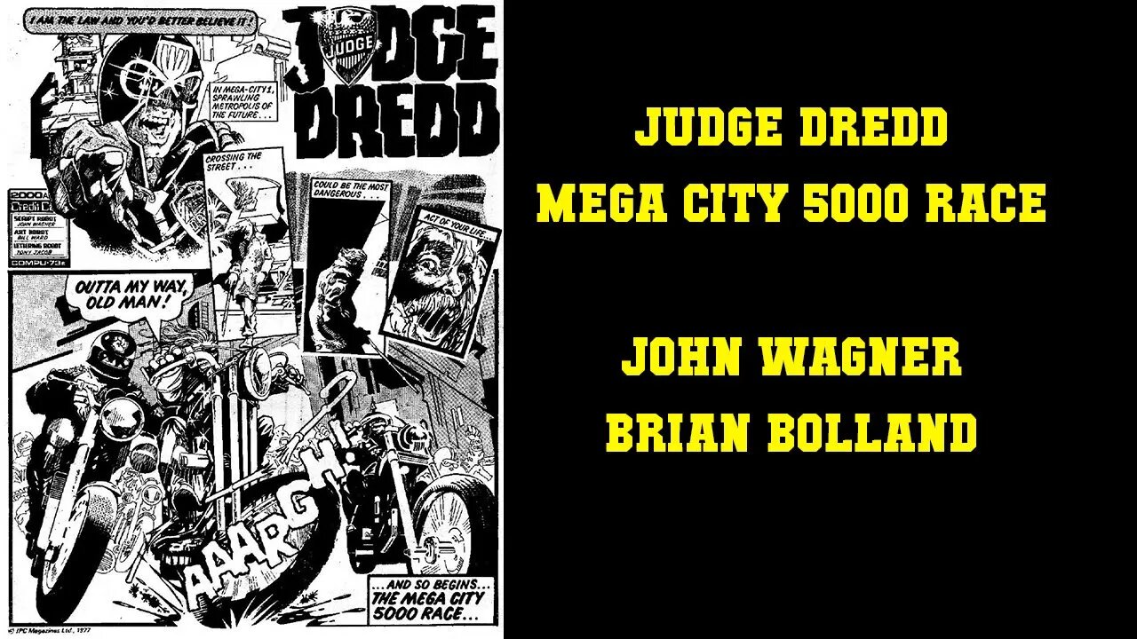 Judge Dredd - Mega City 5000 Race (Brian Bolland Art)