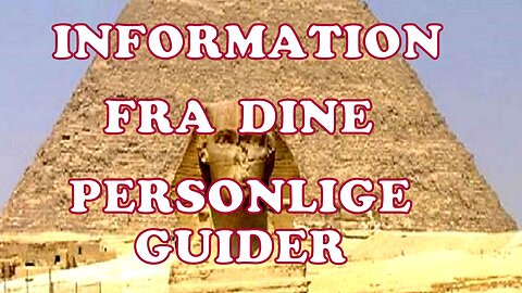 Information fra dine personlige guider 💝💫