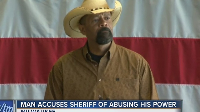 Man says Sheriff David Clarke harassed him after flight from Dallas