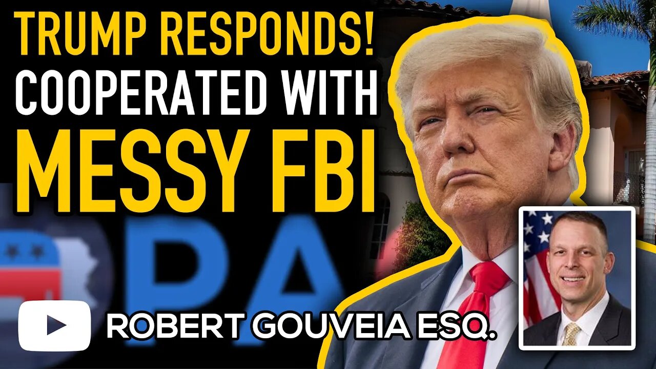 Trump RESPONDS! Cooperated with MESSY FBI