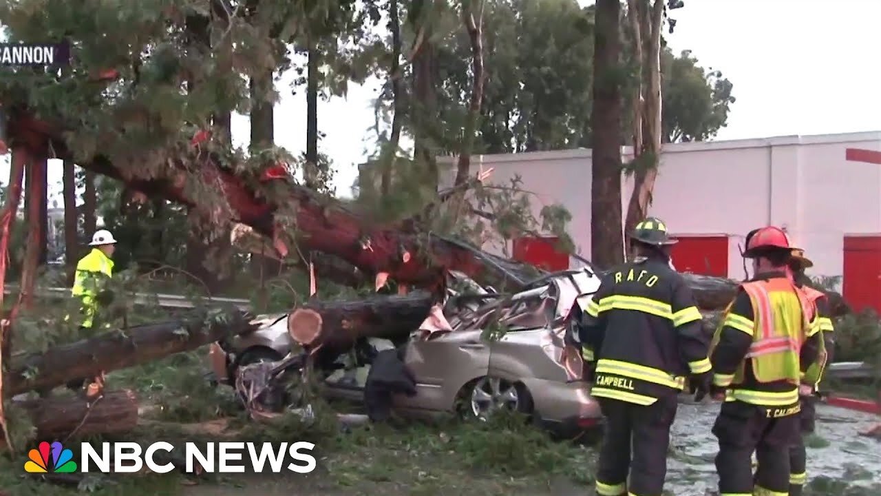 Evacuation orders in parts of California as dangerous storm brings strong winds, heavy rain