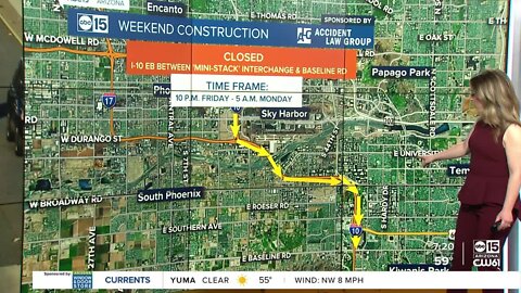 Weekend road construction could force motorists to change their plans