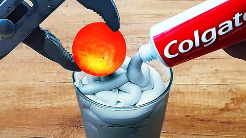 1000 Degree Ball vs Toothpaste!