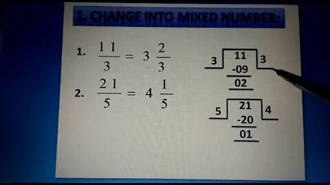 CLASS 3 MATHS A MIXED NUMBERS