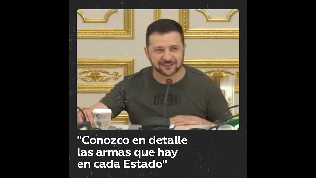 Zelenski se jacta de saber lo hay que hay en arsenales de países de Occidente