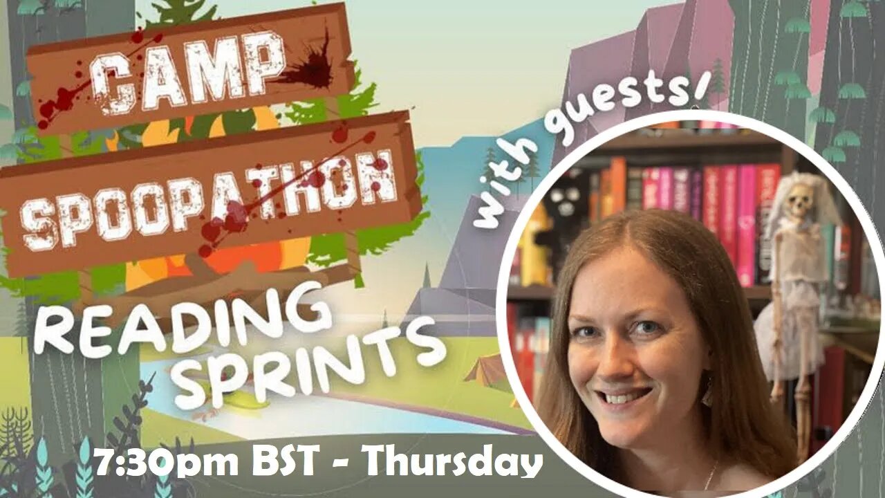 CAMP SPOOPATHON ~ live reading sprints ~ my first time hosting a live! + with Kasha's Book Sematary