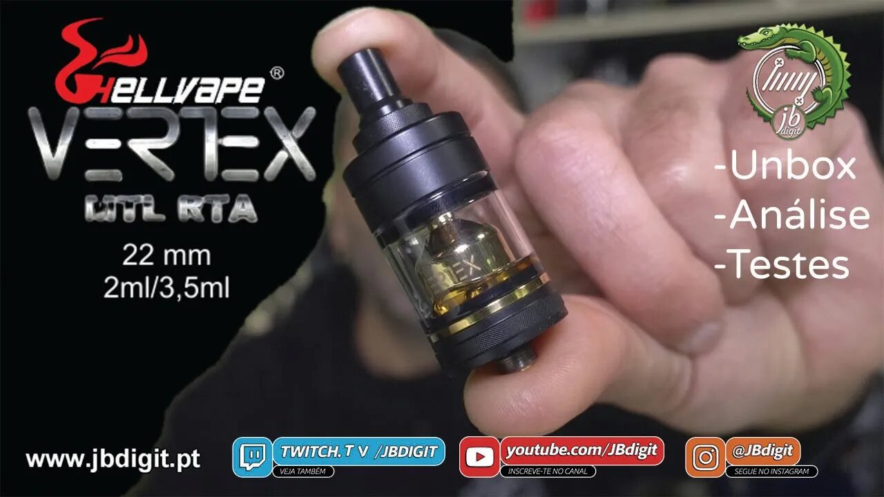 [PT] HellVape VERTEX MTL RTA - 2ml/3,5ml - que aconteceu ao MD?