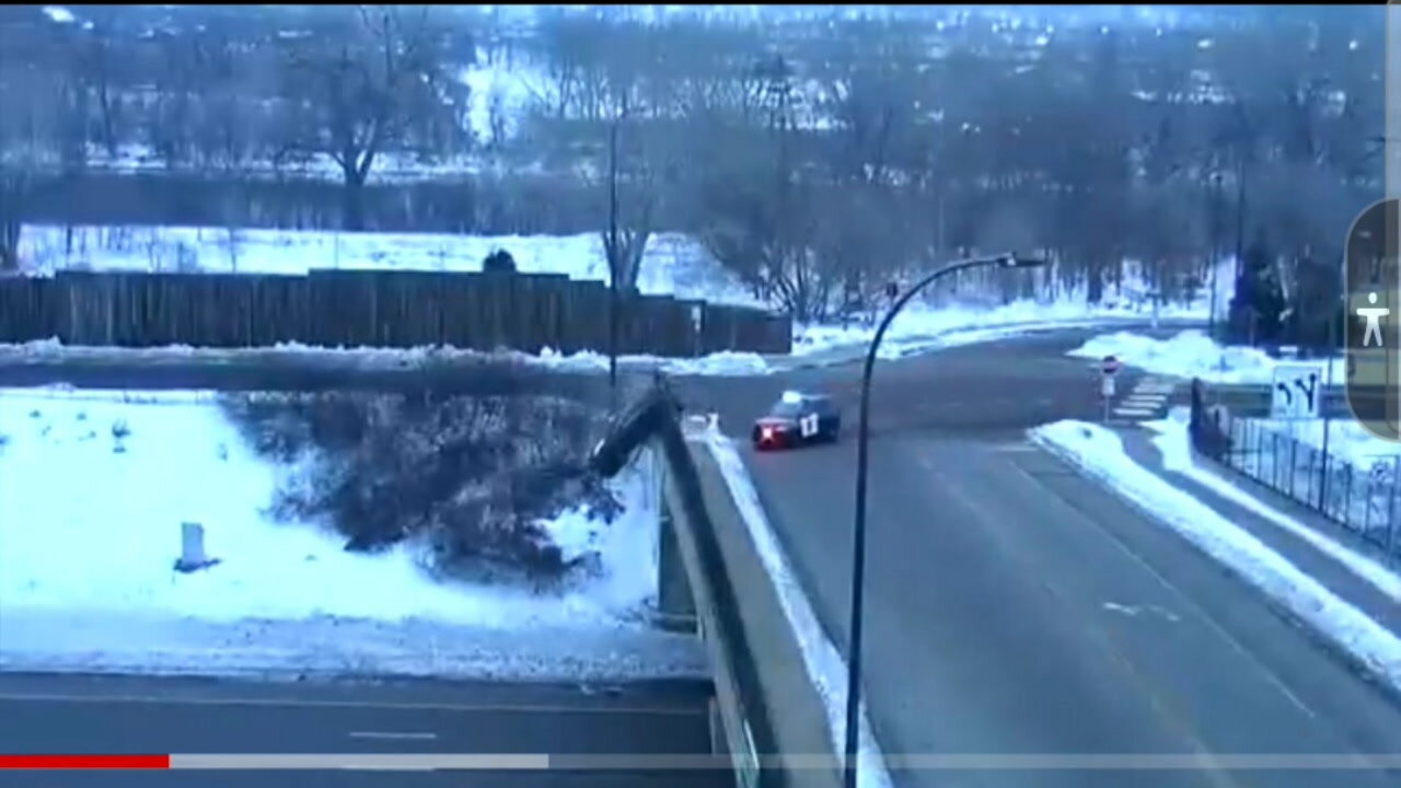 Kids jump car off bridge trying to escape cop