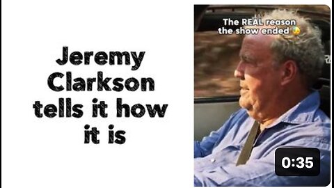 Jeremy Clarkson tells it how it is