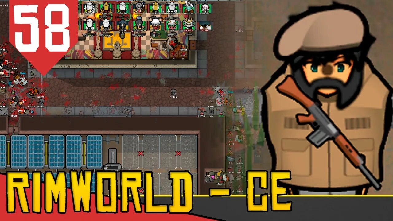 DESTRUIRAM MINHA BASE?! - Rimworld Combat Extended #58 [Série Gameplay PT-BR]