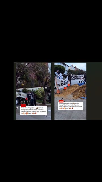 Good Friday morning. Protesters have a message for Nancy Pelosi. 💩