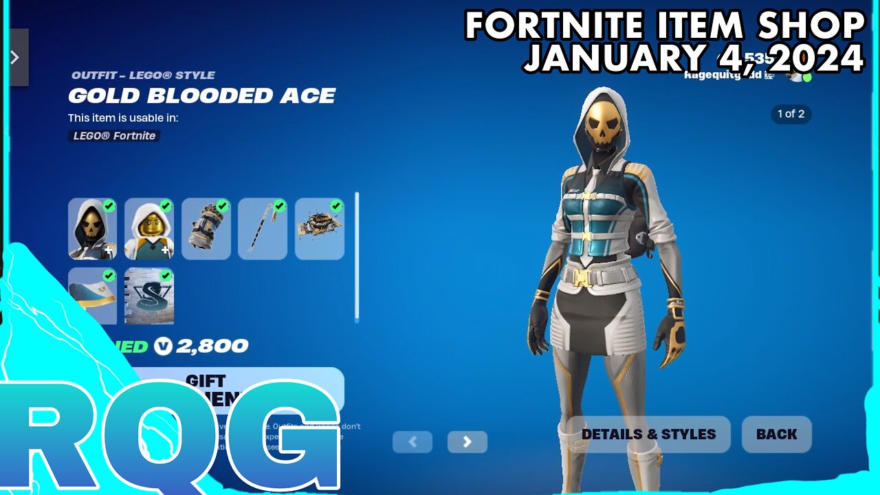 GOLD BLOODED ACE IS BACK! FORTNITE ITEM SHOP (January 4, 2024)