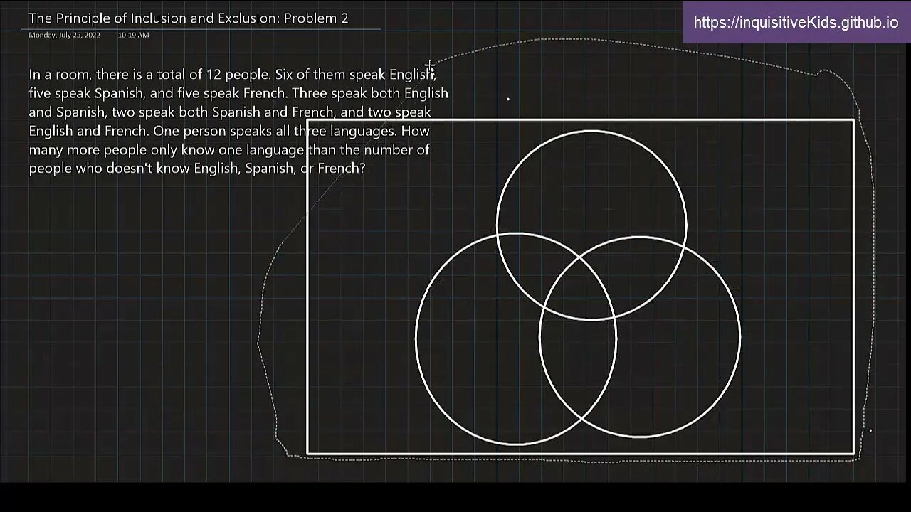 6th Grade Principle of Inclusion and Exclusion: Problem 2