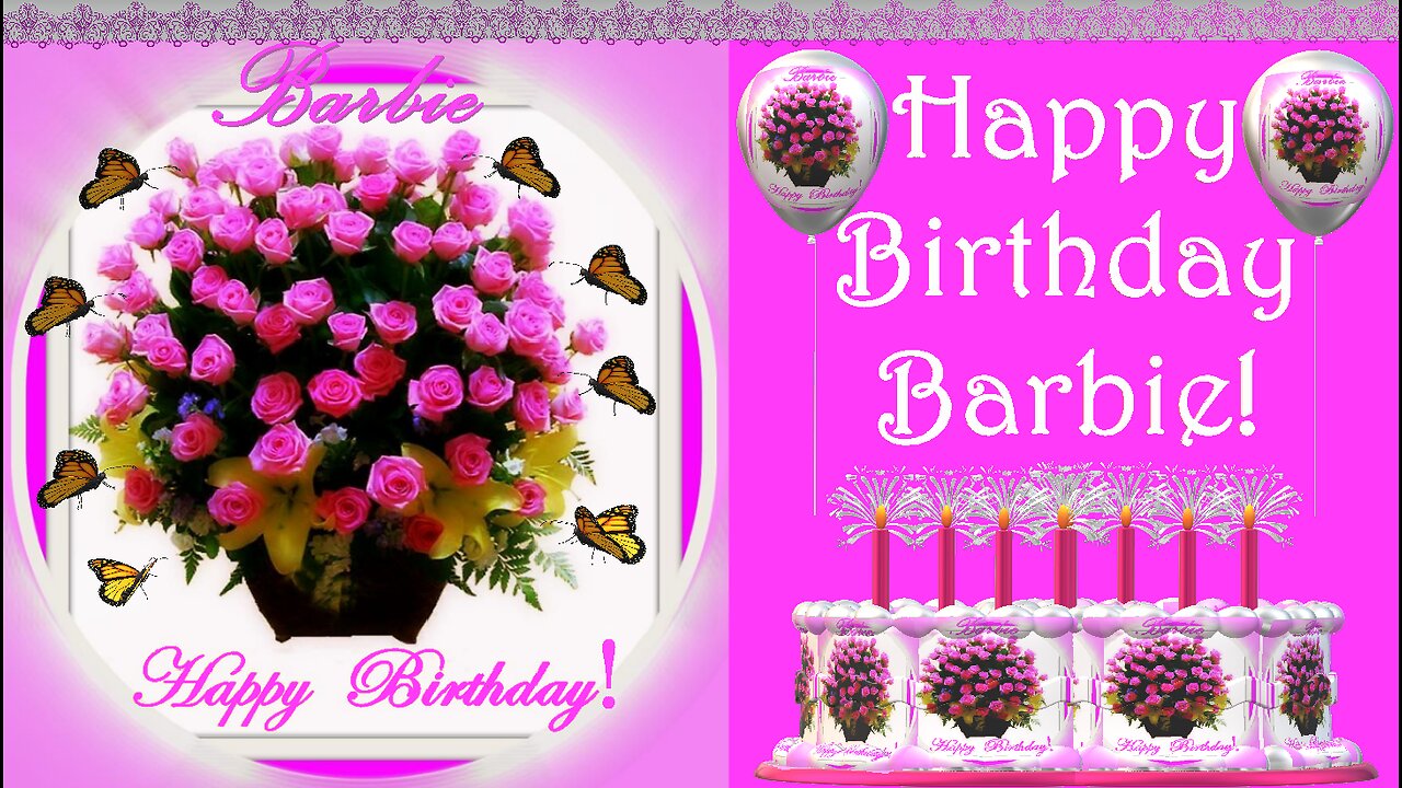 Happy Birthday 3D - Happy Birthday Barbie - Happy Birthday To You - Happy Birthday Song