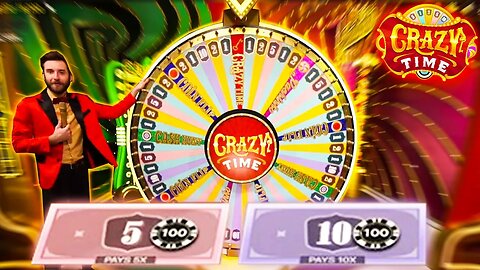 BIG BETS ON CRAZY TIME LIVE GAME SHOW! (INSANE)
