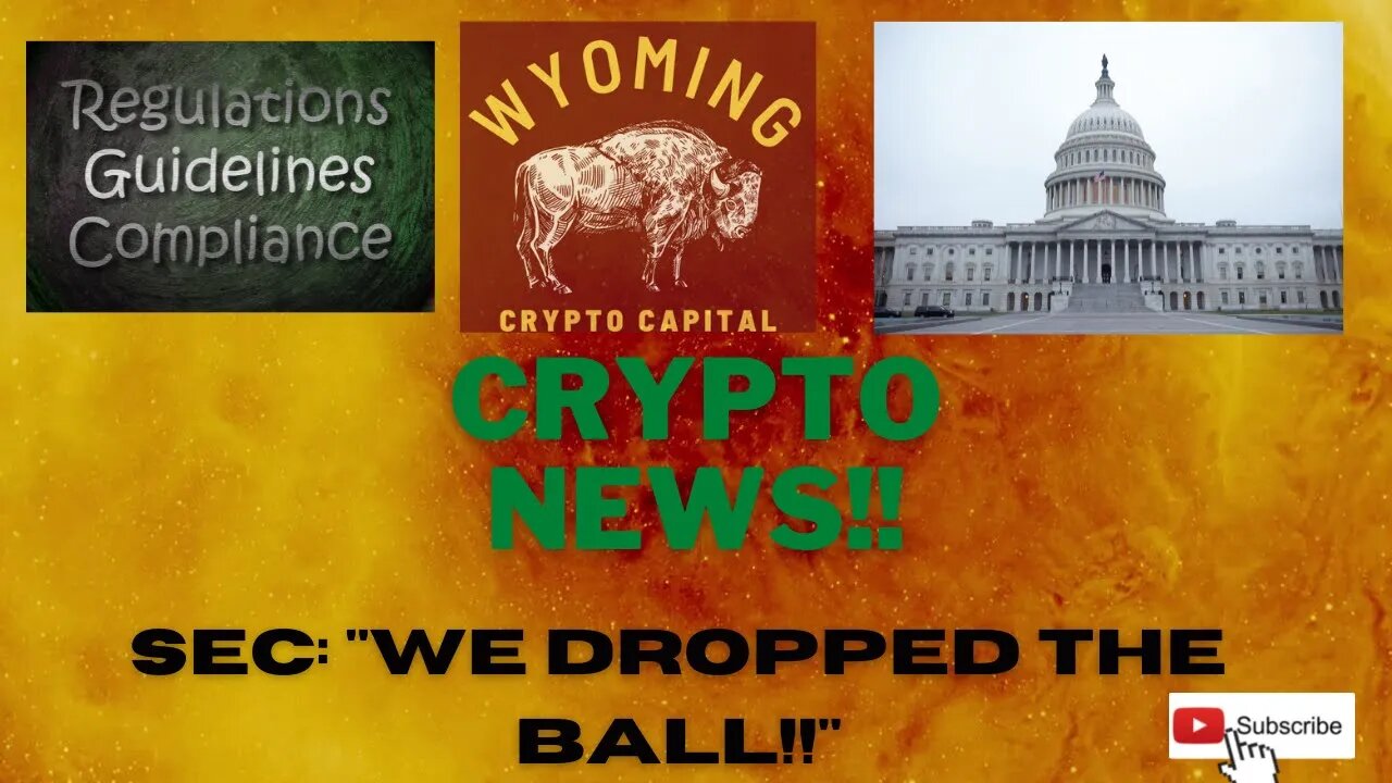 Crypto Regulation and SEC's Peirce on how "we've dropped the ball"!!