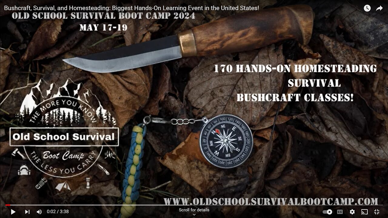 Bushcraft, Survival, and Homesteading Biggest Hands On Learning Event in the United States