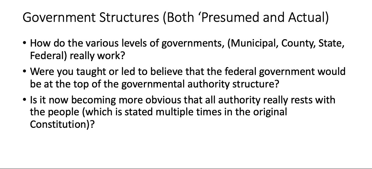 Do You Know Who You Are? - Session 8 - Government Structures/The Republic